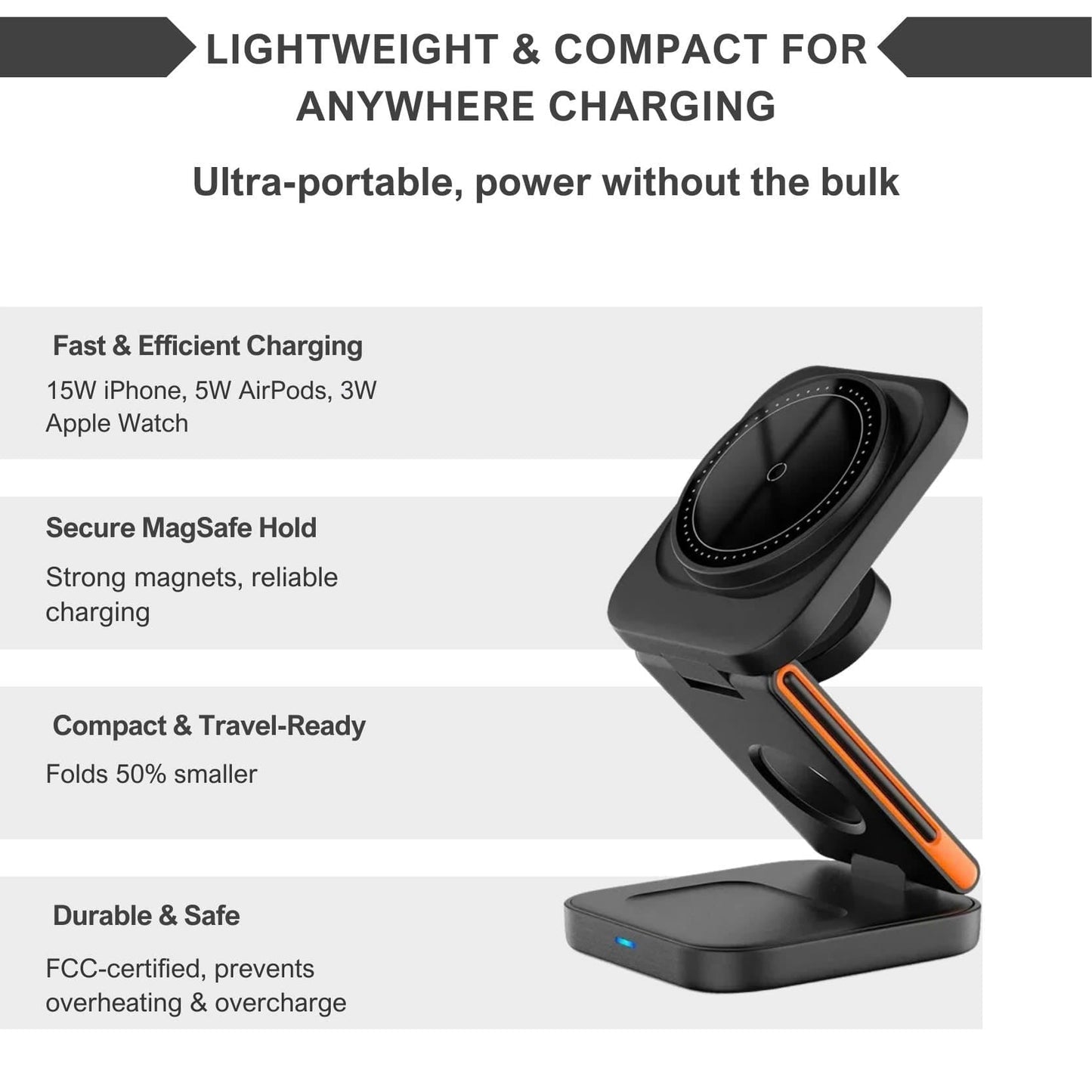 Alpohub™ PowerHub 3-in-1 Wireless Charger