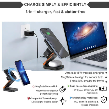 Alpohub™ PowerHub 3-in-1 Wireless Charger